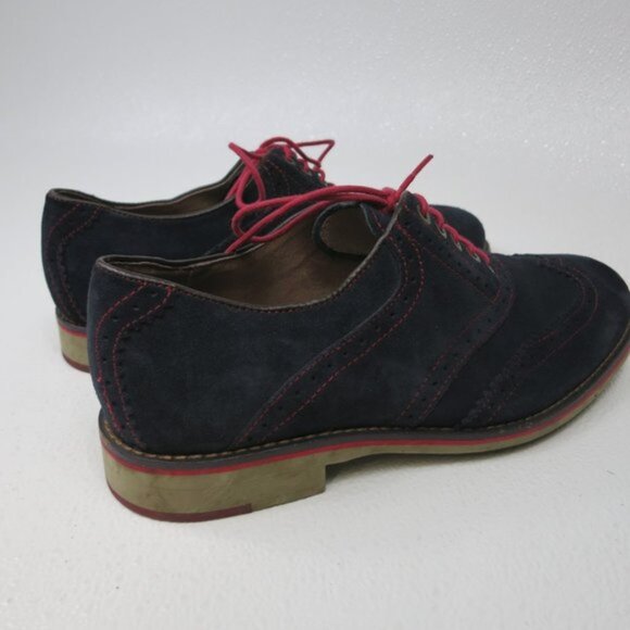 Johnston & Murphy Blue Suede Shoes Mens Wingtip Oxfords Dress Footwear Sz 8.5 M main image 5